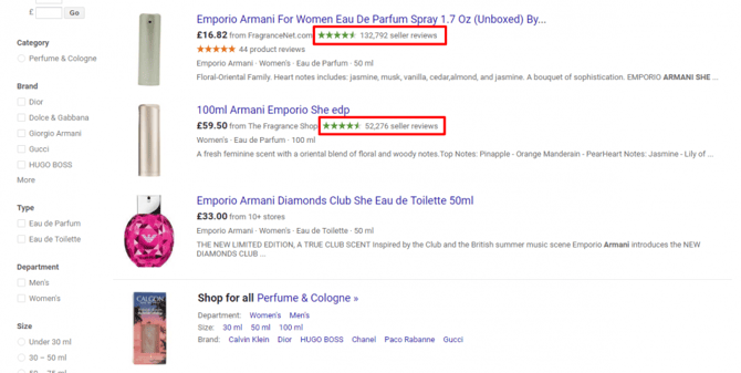 hoe verkoperbeoordelingen toe te voegen google shopping