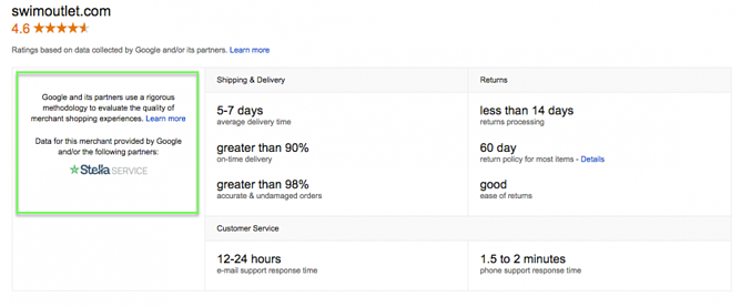 stella service beoordeling verkopersbeoordelingen google shopping