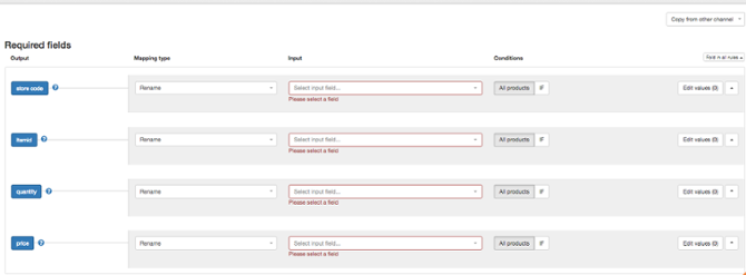 Google Online Inventory Product Feed Specificaties.