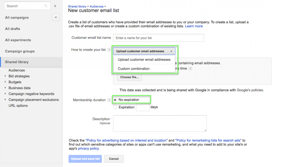 google-customer-match-google-shopping-upload-lijst