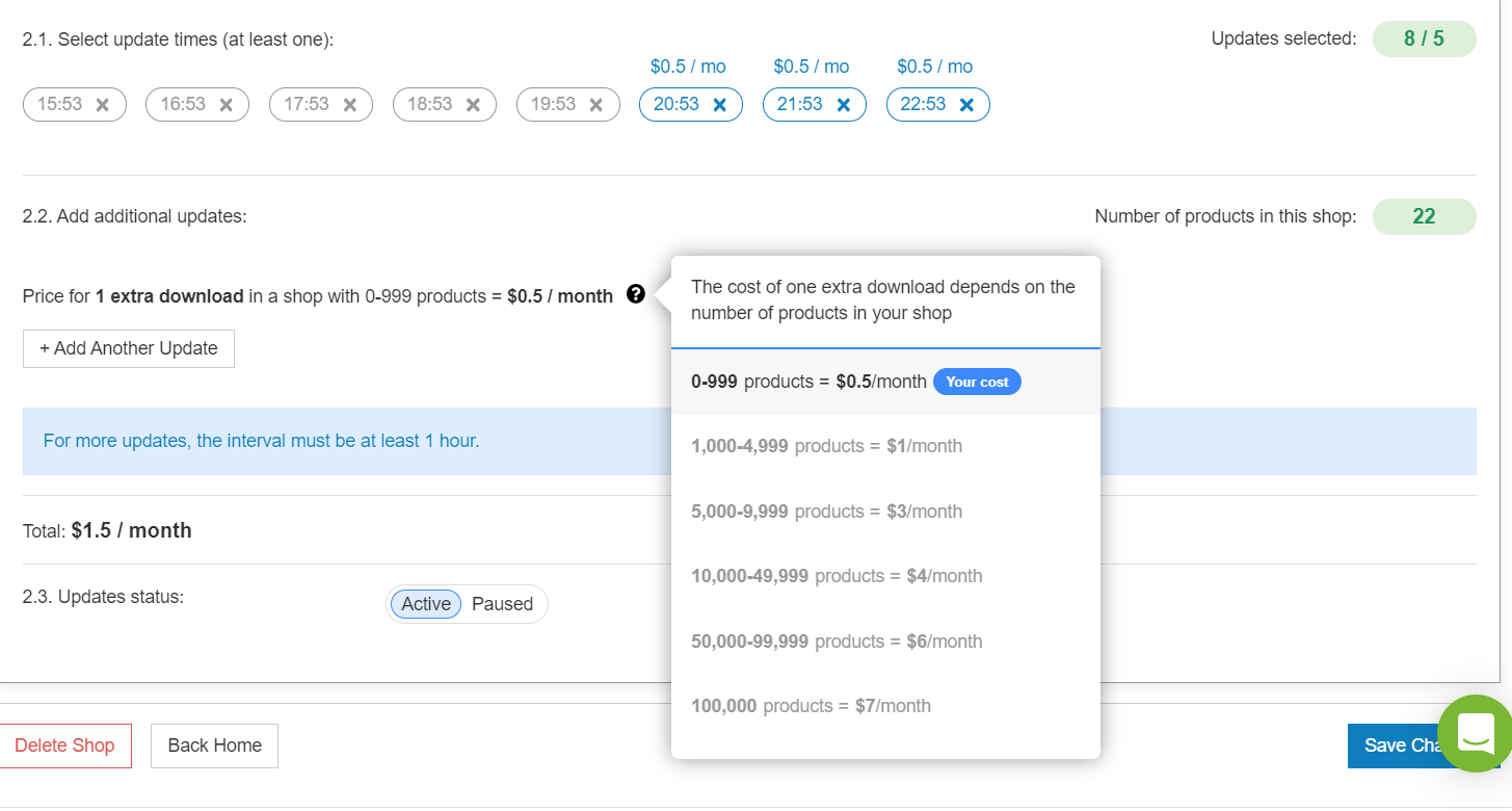 extra upload costs